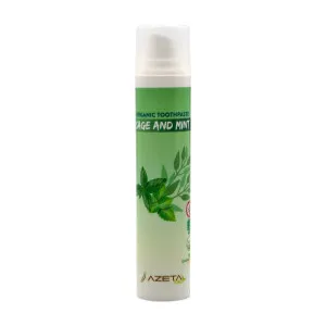 AZETA BIO ORGANSKA PASTA ZA ZUBE ZA ODRASLE – ŽALFIJA I MENTA, 50ML