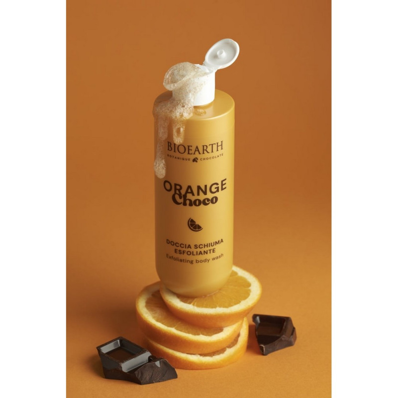 BIOEARTH GEL ZA TUŠIRANJE SA PRIRODNIM SKRABOM - NARANDŽA/ČOKO 250ML 