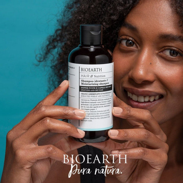 BIOEARTH HIDRATANTNI ŠAMPON ZA SUVU KOSU I ISPUCALE KRAJEVE 250 ML 
