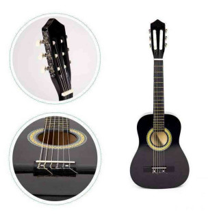 VELIKA DRVENA GITARA ZA DECU CRNA 