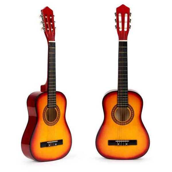 VELIKA KLASIČNA DRVENA GITARA ZA DECU SA 6 ŽICA – ECOTOYS 