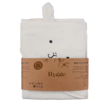 HYGGE PESKIR I RUKAVICA SET LIGHT ECROU