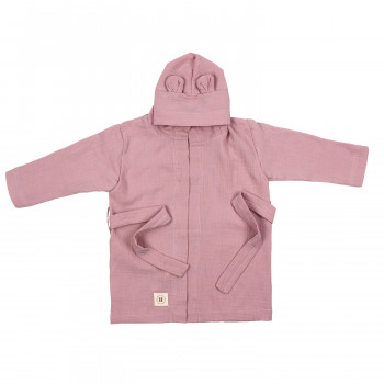 HYGGE BADEMANTIL OD MUSLINA DUSTY ROSE 