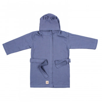 HYGGE BADEMANTIL OD MUSLINA INDIGO BLUE 