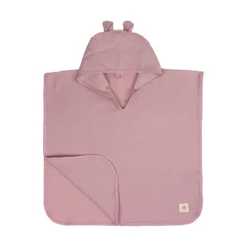 HYGGE PONCO OD MUSLINA DUSTY ROSE