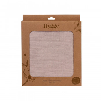HYGGE PREKRIVAC OD MUSLINA, DVOSLOJAN, COOKIE BEIGE, 100X80CM 