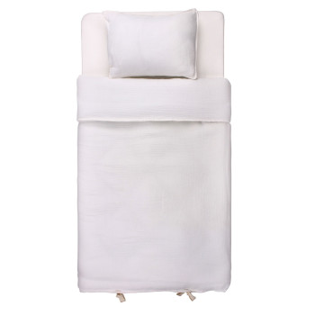 HYGGE POSTELJINA OD MUSLINA 3 DELA LIGHT ECROU 