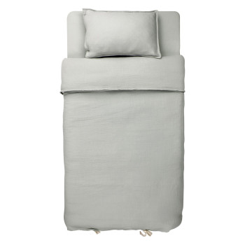 HYGGE POSTELJINA OD MUSLINA 3 DELA PASTEL GREEN 