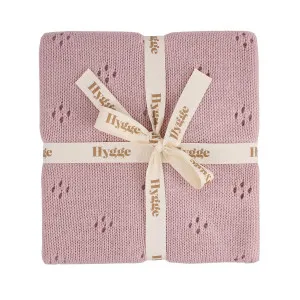 HYGGE KONCANI PREKRIVAC DUSTY ROSE