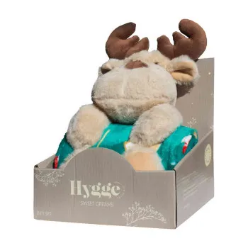 HYGGE NOVOGODISNJI SET SA IGRACKOM MOOSE GREEN 