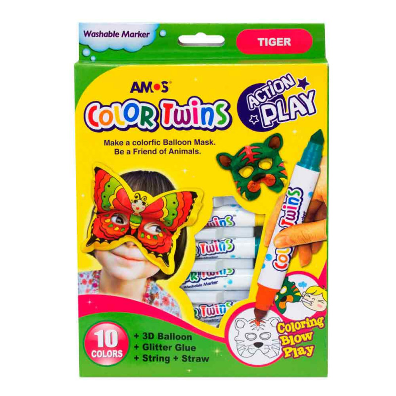 AMOS GLINA COLOR TWINS - ACTION PLAY