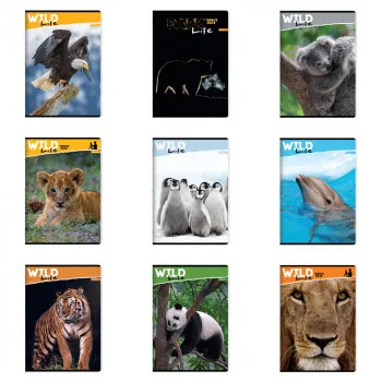 ILIJANUM SVESKA A4 KARO 52L WILD ANIMALS 