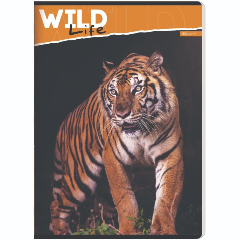 ILIJANUM SVESKA A5 KARO 52L WILD ANIMALS
