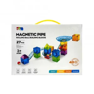 MAGNETNE KOCKE STAZA ZA LOPTICE MINI 27 KOM 