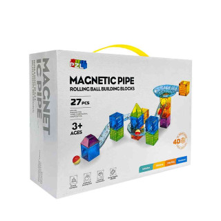MAGNETNE KOCKE STAZA ZA LOPTICE MINI 27 KOM 