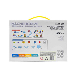 MAGNETNE KOCKE STAZA ZA LOPTICE MINI 27 KOM 