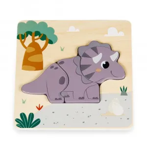 PINO DRVENA 3D SLAGALICA TRICERATOPS 4 DELA