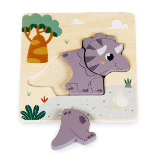 PINO 3D SLAGALICA TRICERATOPS (4 ELEMENTA) 