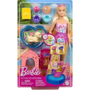 BARBIE AND PUPPY POOL PARTY