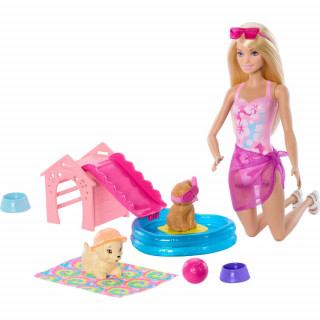 BARBIE AND PUPPY POOL PARTY 