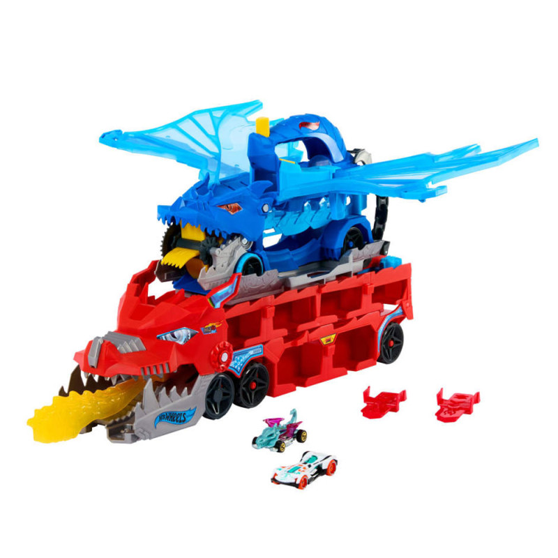 HOT WHEELS VELIKI SET DVOSTRUKI ZMAJ TRANSPORTER