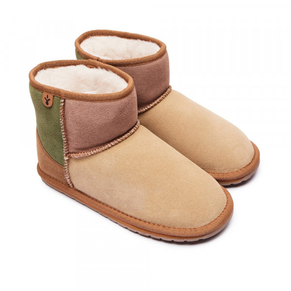 EMU JR CIZME WALLABY MINI PATCHWORK CHESTNUT 