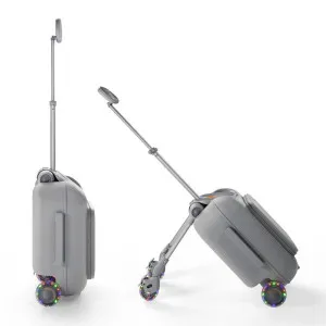 KINDERKRAFT DEČIJI KOFER 2U1 SA SEDIŠTEM CABBY GREY 