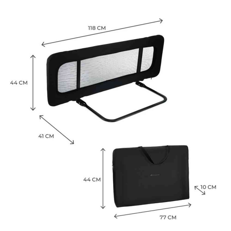 KINDERKRAFT OGRADA ZA KREVET GUARD AND DREAM BLACK 