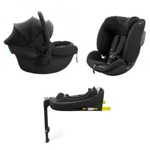 KINDERKRAFT SET AUTO SEDIŠTA I LITE I FIX ENDURA SAFE SA ISOFIX BAZOM BLACK