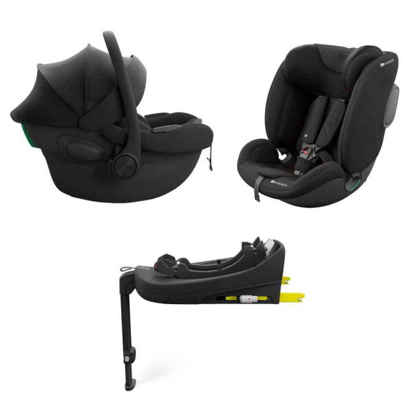 KINDERKRAFT SET AUTO SEDIŠTA I LITE I FIX ENDURA SAFE SA ISOFIX BAZOM BLACK 