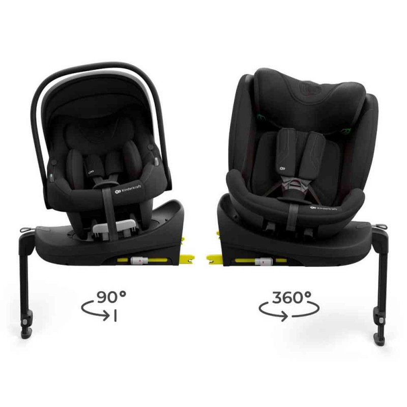 KINDERKRAFT SET AUTO SEDIŠTA I LITE I FIX ENDURA SAFE SA ISOFIX BAZOM BLACK 
