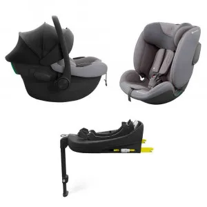 KINDERKRAFT SET AUTO SEDIŠTA I LITE I FIX ENDURA SAFE SA ISOFIX BAZOM GREY