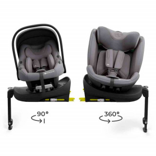 KINDERKRAFT SET AUTO SEDIŠTA I LITE I FIX ENDURA SAFE SA ISOFIX BAZOM GREY 