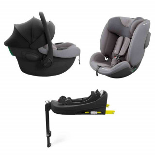 KINDERKRAFT SET AUTO SEDIŠTA I LITE I FIX ENDURA SAFE SA ISOFIX BAZOM GREY 