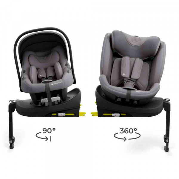 KINDERKRAFT SET AUTO SEDIŠTA I LITE I FIX ENDURA SAFE SA ISOFIX BAZOM GREY 