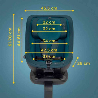 KINDERKRAFT AUTOSEDISTE I   GUARD PRO 61 105CM COOL GREY 