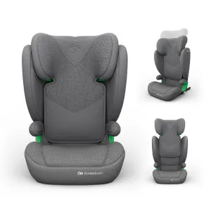KINDERKRAFT AUTO SEDIŠTE JUNIOR FIX 2 PLUS I-SIZE 100-150CM GREY 