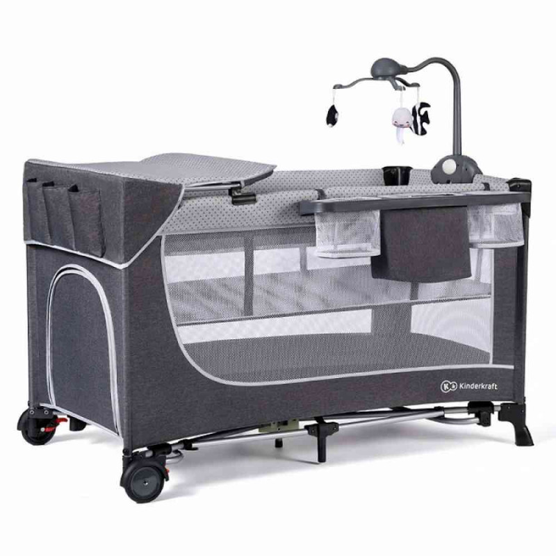 KINDERKRAFT PRENOSIVI KREVETAC LEODY GREY SA DODACIMA 