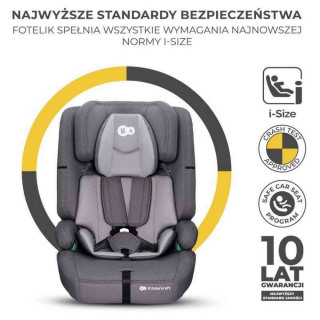 KINDERKRAFT AUTOSEDISTE SAFETY FIX2 I SIZE 76 150CM GREY 