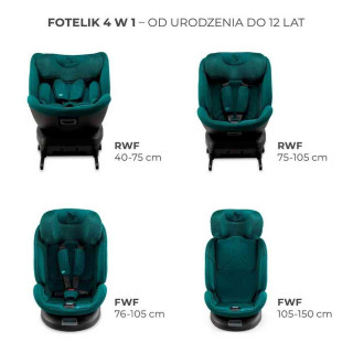 KINDERKRAFT AUTOSEDISTE XPEDITION3 I SIZE 40 150CM GREEN 