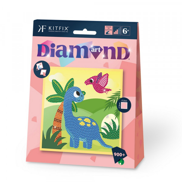 JUNIOR DIAMOND ART SET DINO WORLD 