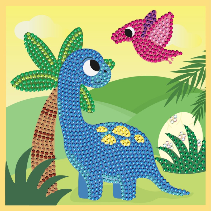 JUNIOR DIAMOND ART SET DINO WORLD 