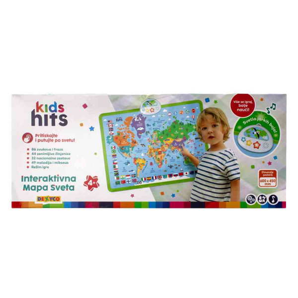 KIDS HITS INTERAKTIVNA MAPA SVETA RS 
