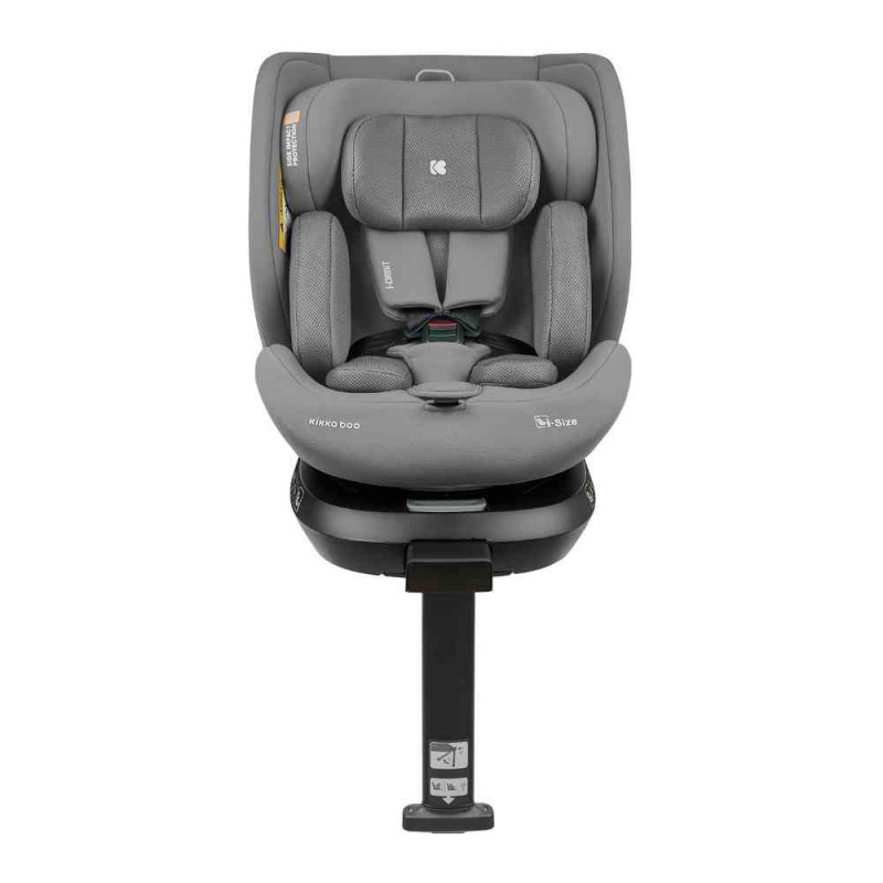 KIKKA BOO AUTO SEDISTE I-SIZE (40-150 CM) I-ORBIT LIGHT GREY 