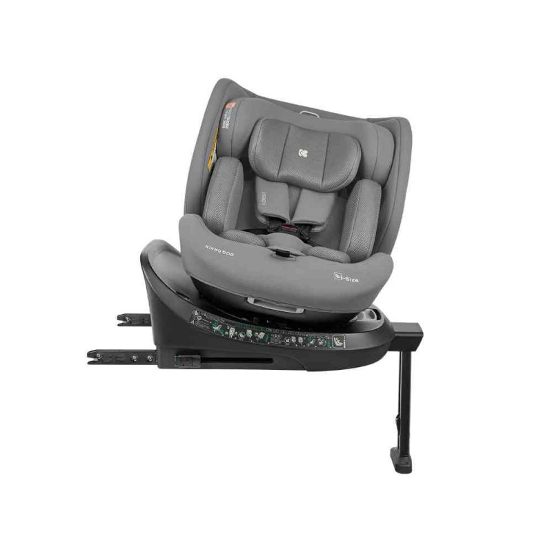 KIKKA BOO AUTO SEDISTE I-SIZE (40-150 CM) I-ORBIT LIGHT GREY 