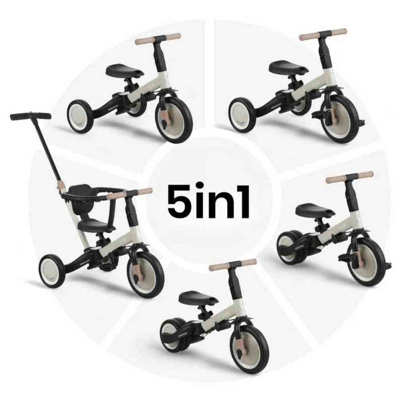 KIKKA BOO TRICIKL 5IN1 FLIP GREY 