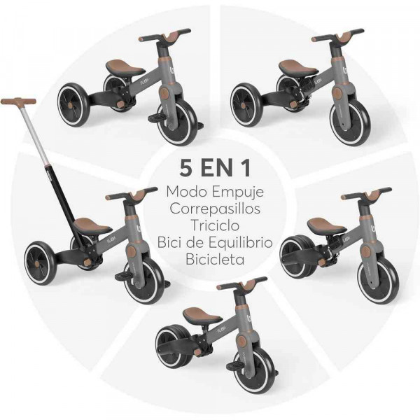 KIKKA BOO TRICIKL 5IN1 FLASH GREY 