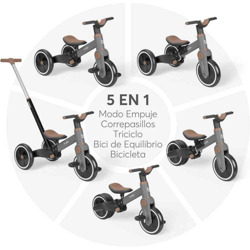 KIKKA BOO TRICIKL 5IN1 FLASH GREY 