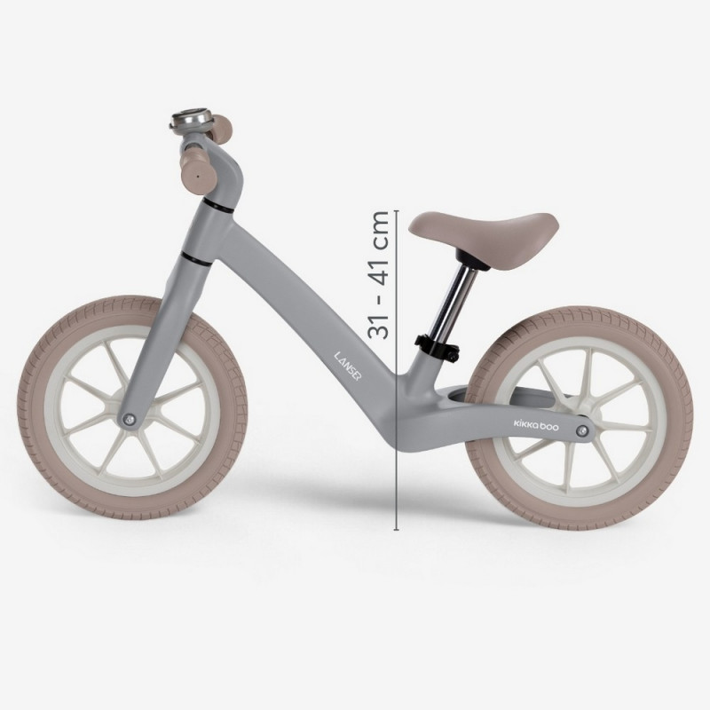 KIKKA BOO BALANS BIKE LANSER GREY 