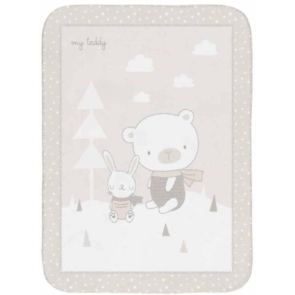 KIKKA BOO CEBE SUPER SOFT MY TEDDY 110X80 CM 